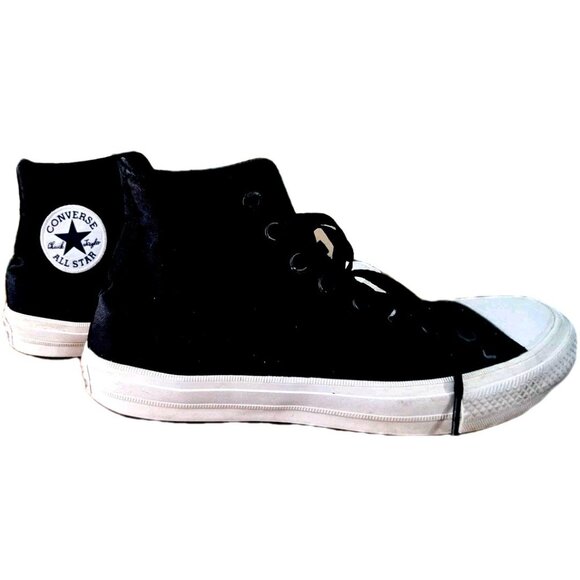 Chuck Taylor Converse All Stars Women's 11 Black Canvas High-Tops New No Tags - Picture 6 of 13